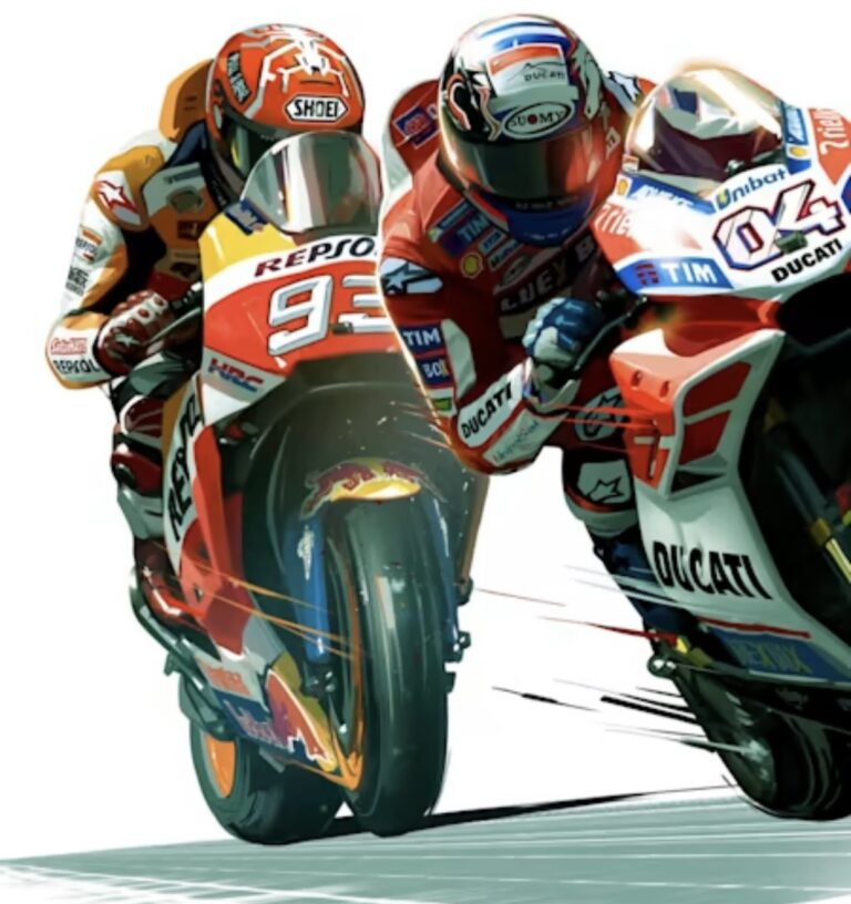 The last lap battles in MotoGP between Marc Márquez and Andrea Dovizioso